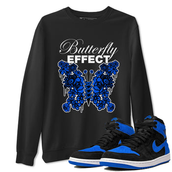 Air Jordan 1 Royal Reimagined shirt to match jordans Butterfly Effect sneaker tees AJ1 Royal Reimagined SNRT Sneaker Release Tees Unisex Black 1 T-Shirt