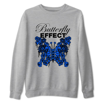 Air Jordan 1 Royal Reimagined shirt to match jordans Butterfly Effect sneaker tees AJ1 Royal Reimagined SNRT Sneaker Release Tees Unisex Heather Grey 2 T-Shirt