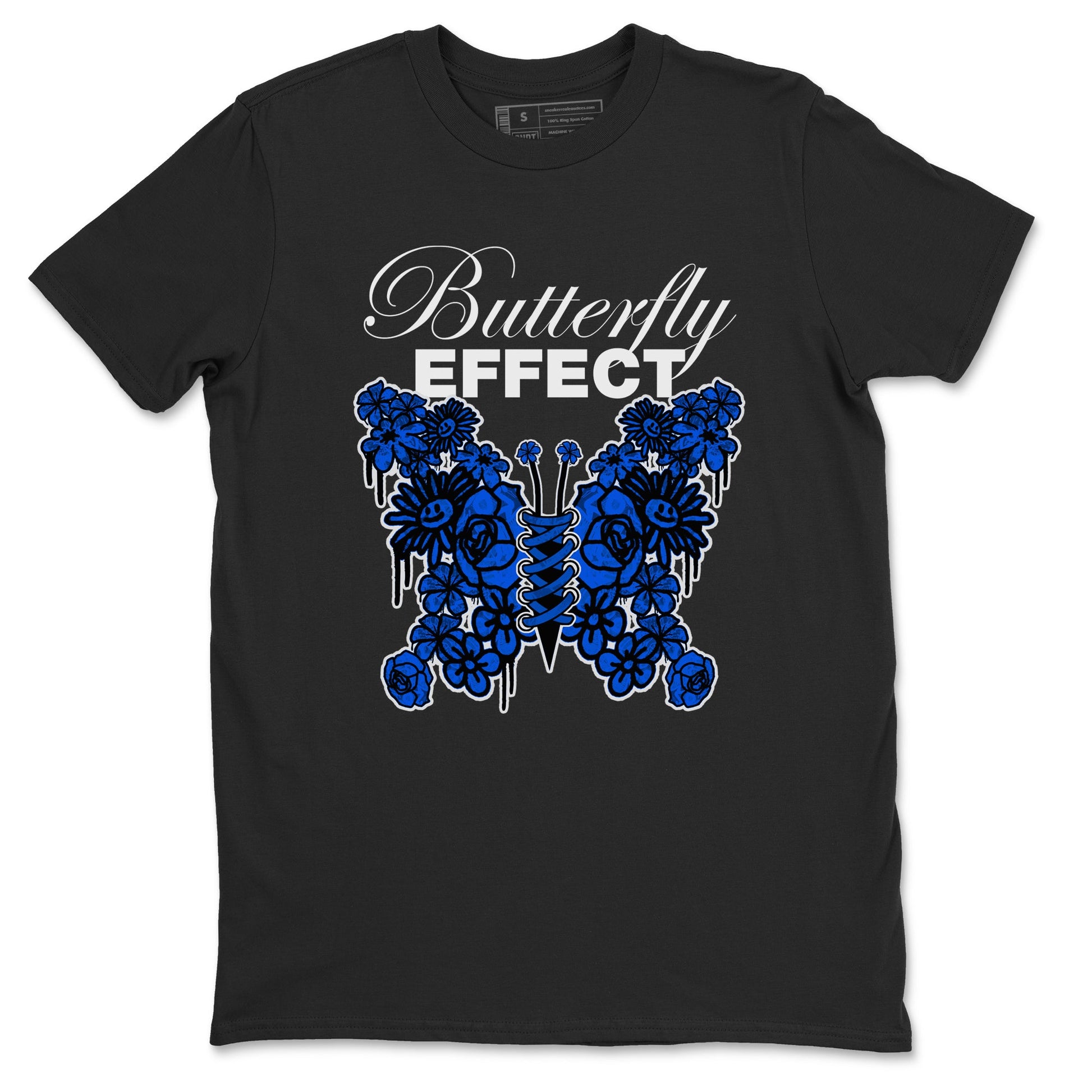 Air Jordan 1 Royal Reimagined shirt to match jordans Butterfly Effect sneaker tees AJ1 Royal Reimagined SNRT Sneaker Release Tees Unisex Black 2 T-Shirt