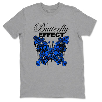 Air Jordan 1 Royal Reimagined shirt to match jordans Butterfly Effect sneaker tees AJ1 Royal Reimagined SNRT Sneaker Release Tees Unisex Heather Grey 2 T-Shirt