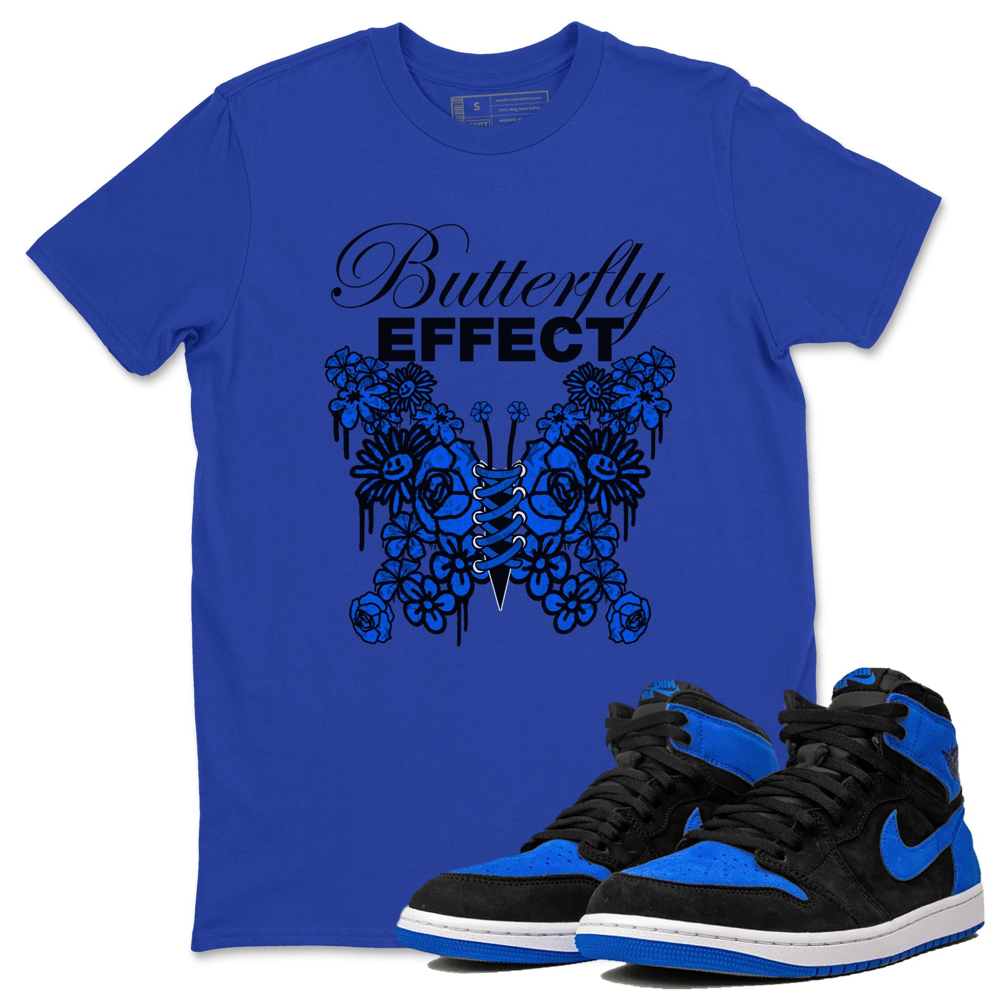 Air Jordan 1 Royal Reimagined shirt to match jordans Butterfly Effect sneaker tees AJ1 Royal Reimagined SNRT Sneaker Release Tees Unisex Royal Blue 1 T-Shirt
