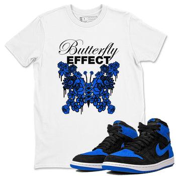Air Jordan 1 Royal Reimagined shirt to match jordans Butterfly Effect sneaker tees AJ1 Royal Reimagined SNRT Sneaker Release Tees Unisex White 1 T-Shirt