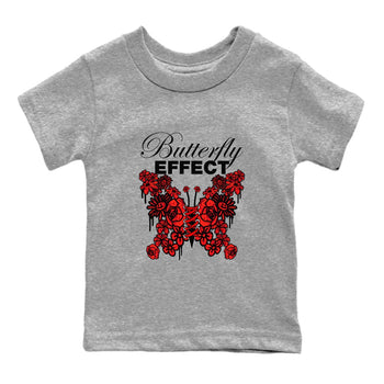 Air Jordan 1 Satin Bred shirt to match jordans Butterfly Effect sneaker tees AJ1 Satin Bred SNRT Sneaker Release Tees Baby Toddler Heather Grey 2 T-Shirt