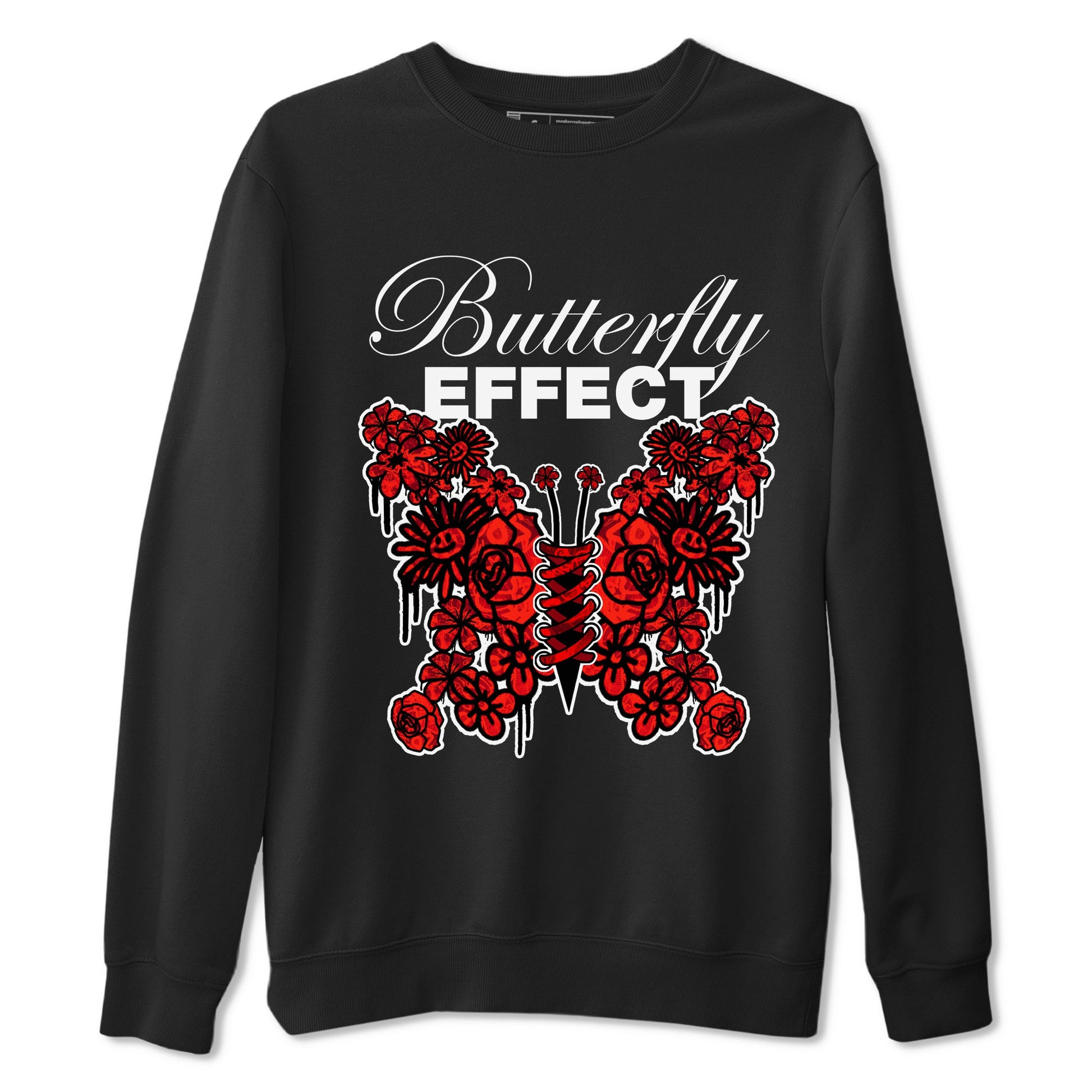 Air Jordan 1 Satin Bred shirt to match jordans Butterfly Effect sneaker tees AJ1 Satin Bred SNRT Sneaker Release Tees Unisex Black 2 T-Shirt