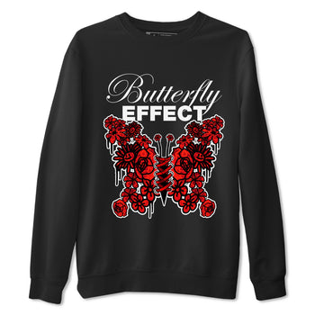 Air Jordan 1 Satin Bred shirt to match jordans Butterfly Effect sneaker tees AJ1 Satin Bred SNRT Sneaker Release Tees Unisex Black 2 T-Shirt