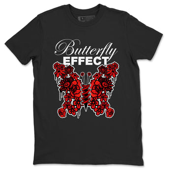 Air Jordan 1 Satin Bred shirt to match jordans Butterfly Effect sneaker tees AJ1 Satin Bred SNRT Sneaker Release Tees Unisex Black 2 T-Shirt