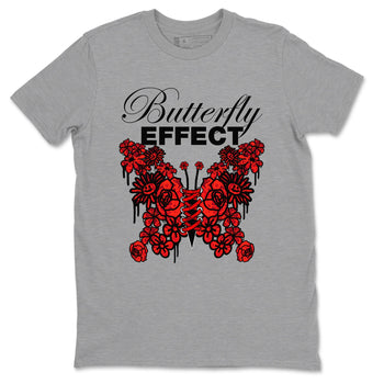 Air Jordan 1 Satin Bred shirt to match jordans Butterfly Effect sneaker tees AJ1 Satin Bred SNRT Sneaker Release Tees Unisex Heather Grey 2 T-Shirt