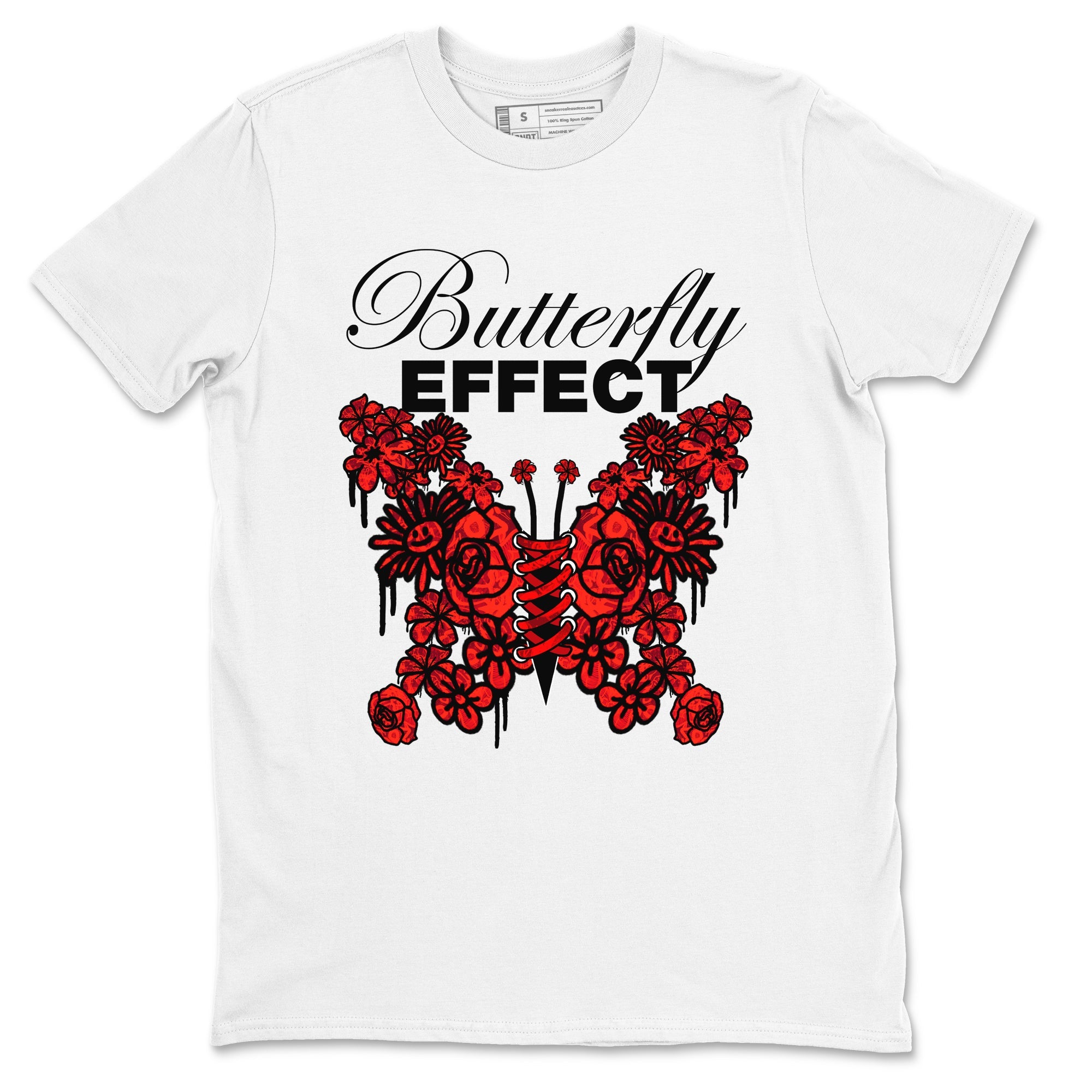 Air Jordan 1 Satin Bred shirt to match jordans Butterfly Effect sneaker tees AJ1 Satin Bred SNRT Sneaker Release Tees Unisex White 2 T-Shirt