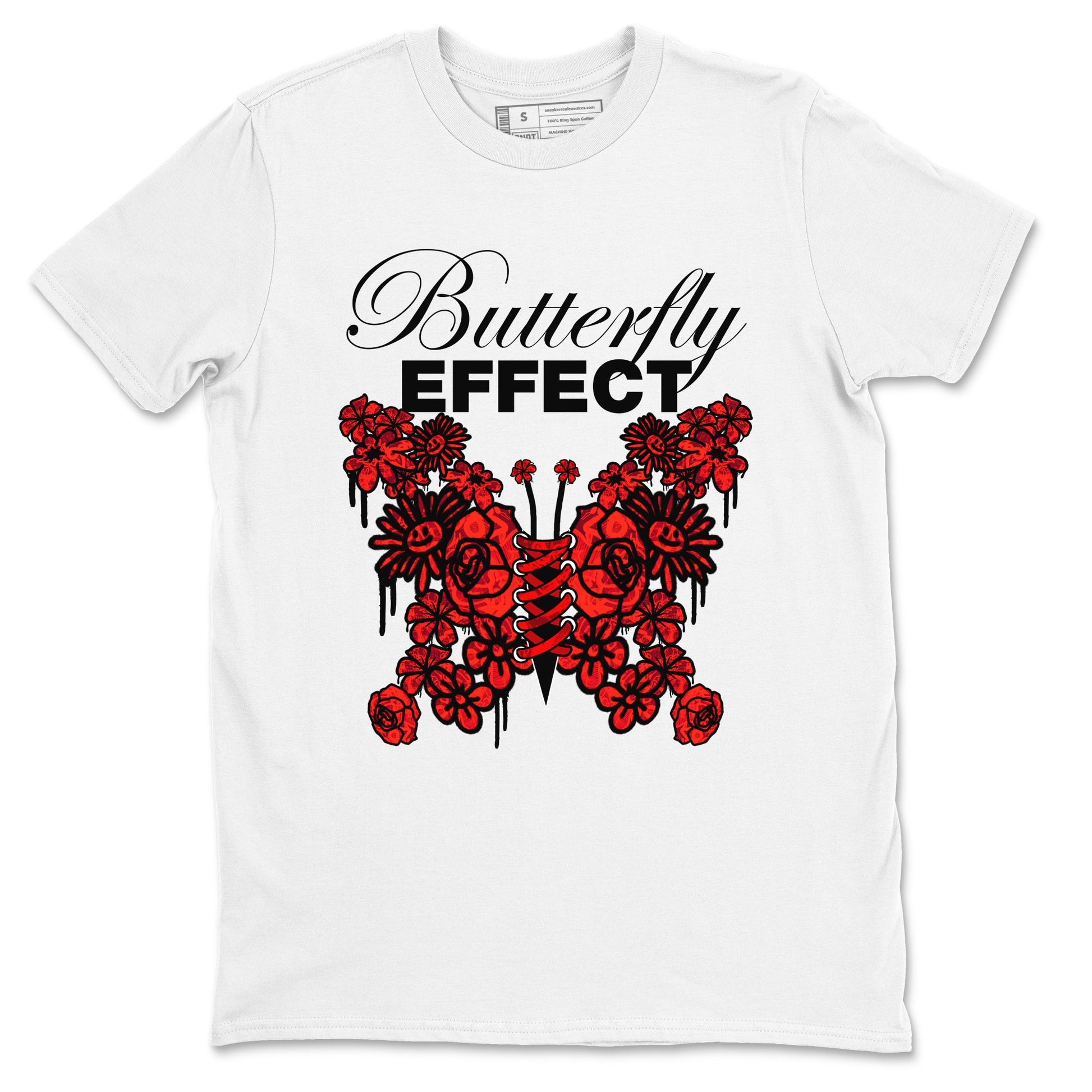 Air Jordan 1 Satin Bred shirt to match jordans Butterfly Effect sneaker tees AJ1 Satin Bred SNRT Sneaker Release Tees Unisex White 2 T-Shirt