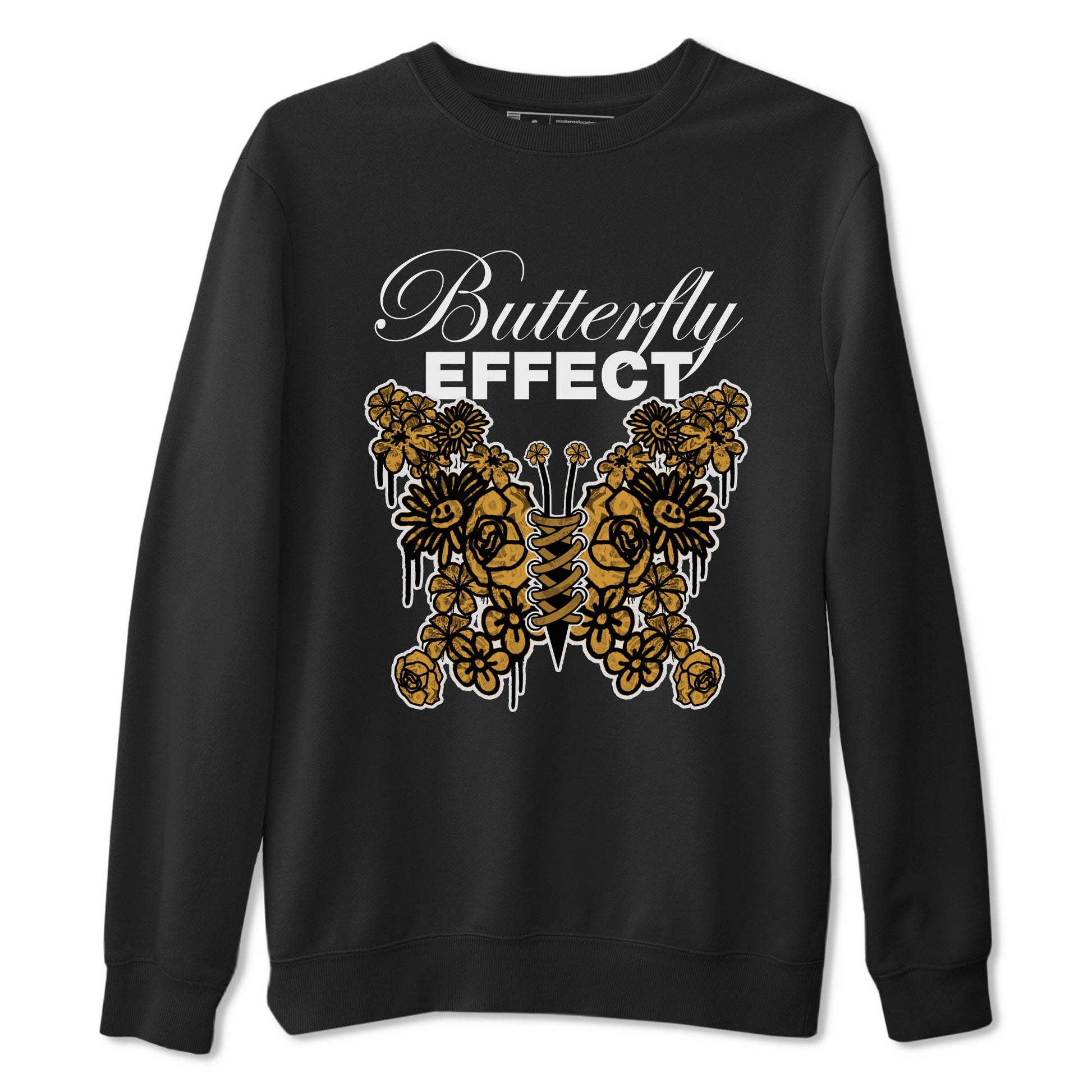 Air Jordan 13 Wheat shirt to match jordans Butterfly Effect sneaker tees AJ13 Wheat SNRT Sneaker Release Tees Unisex Black 2 T-Shirt