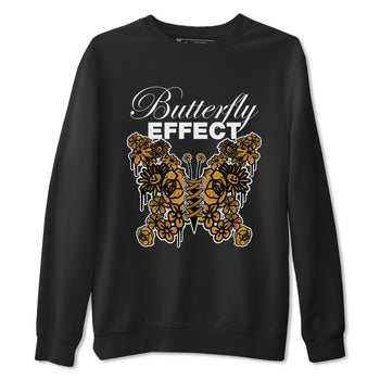 Air Jordan 13 Wheat shirt to match jordans Butterfly Effect sneaker tees AJ13 Wheat SNRT Sneaker Release Tees Unisex Black 2 T-Shirt