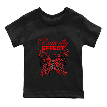 4s Bred Reimagined shirt to match jordans Butterfly Effect sneaker tees Air Jordan 4 Bred Reimagined SNRT Sneaker Release Tees Baby Toddler Black 2 T-Shirt
