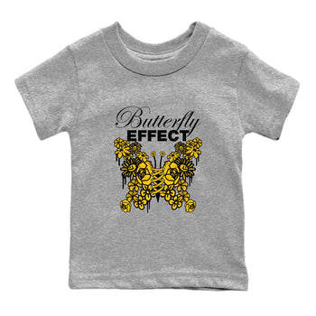 Air Jordan 6 Yellow Ochre shirt to match jordans Butterfly Effect sneaker tees AJ6 Yellow Ochre SNRT Sneaker Release Tees Baby Toddler Heather Grey 2 T-Shirt