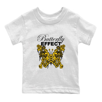 Air Jordan 6 Yellow Ochre shirt to match jordans Butterfly Effect sneaker tees AJ6 Yellow Ochre SNRT Sneaker Release Tees Baby Toddler White 2 T-Shirt