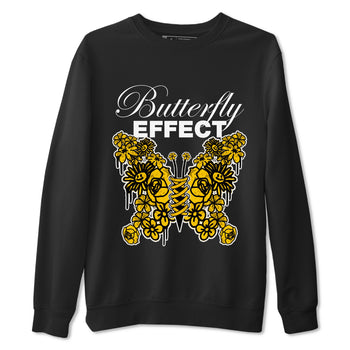 Air Jordan 6 Yellow Ochre shirt to match jordans Butterfly Effect sneaker tees AJ6 Yellow Ochre SNRT Sneaker Release Tees Unisex Black 2 T-Shirt