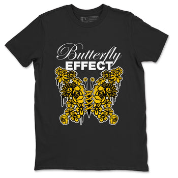 Air Jordan 6 Yellow Ochre shirt to match jordans Butterfly Effect sneaker tees AJ6 Yellow Ochre SNRT Sneaker Release Tees Unisex Black 2 T-Shirt