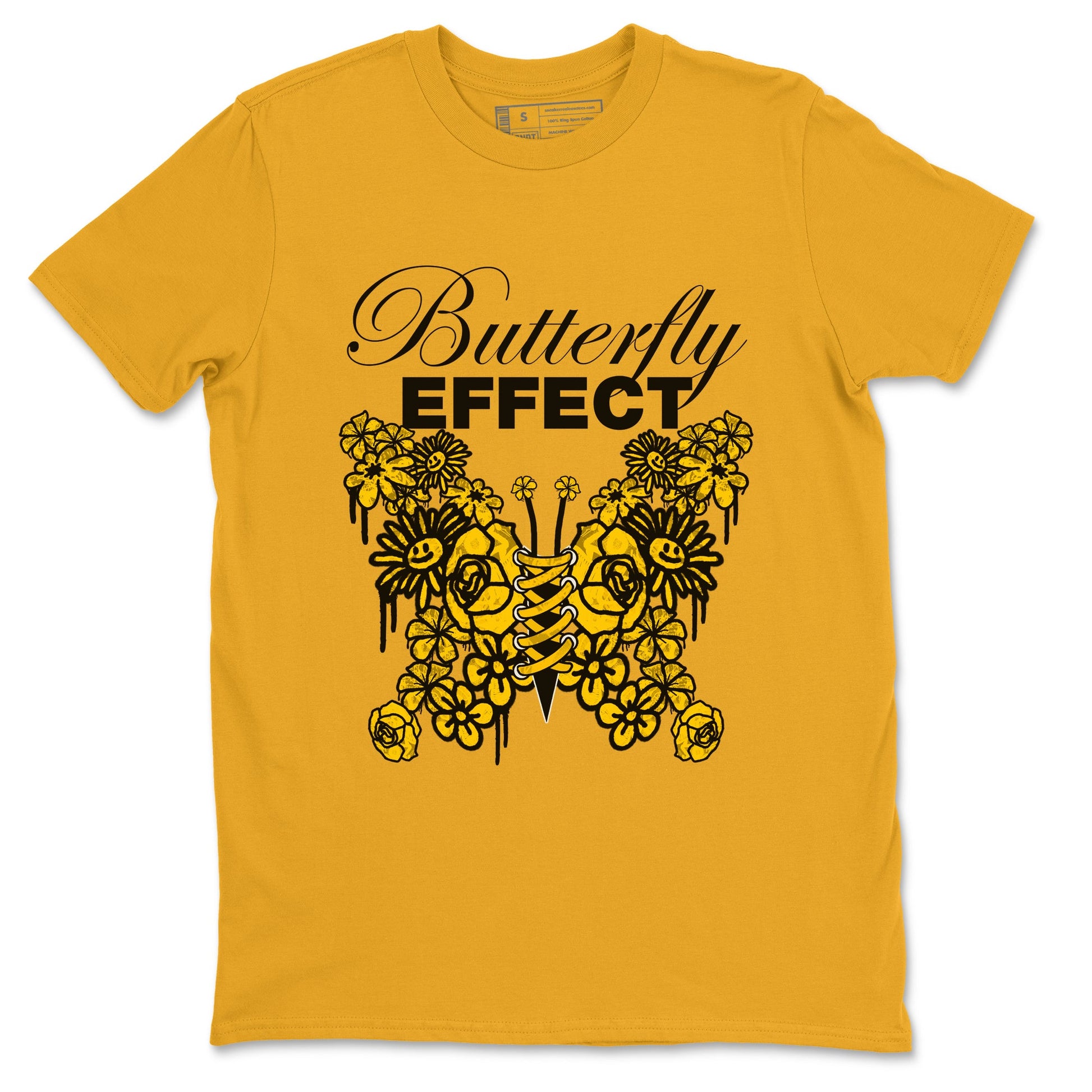 Air Jordan 6 Yellow Ochre shirt to match jordans Butterfly Effect sneaker tees AJ6 Yellow Ochre SNRT Sneaker Release Tees Unisex Gold 2 T-Shirt