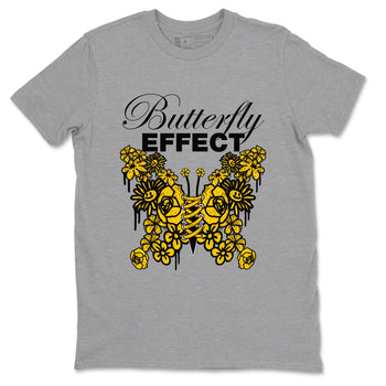 Air Jordan 6 Yellow Ochre shirt to match jordans Butterfly Effect sneaker tees AJ6 Yellow Ochre SNRT Sneaker Release Tees Unisex Heather Grey 2 T-Shirt