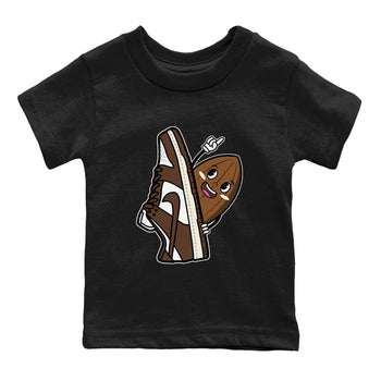 Dunk Low Cacao Wow shirt to match jordans Cacao Friend sneaker tees Special Valentine's Day Couple Shirt Dunk Cacao Wow SNRT Sneaker Tees Sneaker Matching Shirt Baby Toddler Black 2 T-Shirt