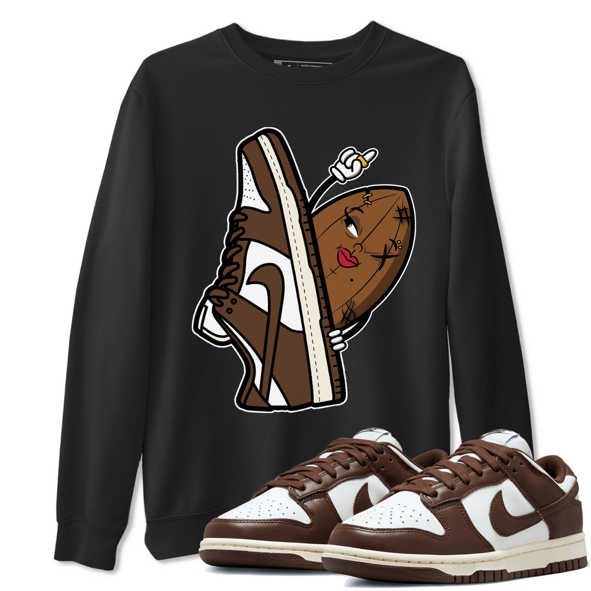 Dunk Low Cacao Wow shirt to match jordans Cacao Friend sneaker tees Special Valentine's Day Couple Shirt Dunk Cacao Wow SNRT Sneaker Tees Sneaker Matching Shirt Unisex Black 1 T-Shirt