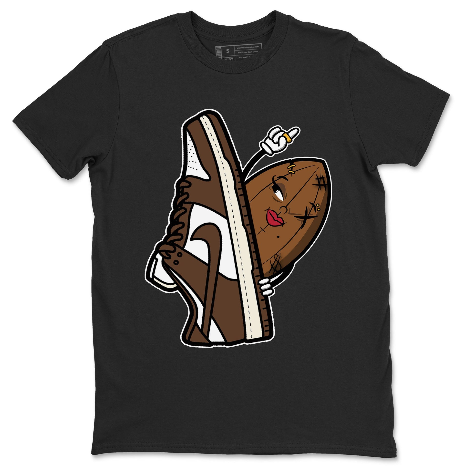 Dunk Low Cacao Wow shirt to match jordans Cacao Friend sneaker tees Special Valentine's Day Couple Shirt Dunk Cacao Wow SNRT Sneaker Tees Sneaker Matching Shirt Unisex Black 2 T-Shirt