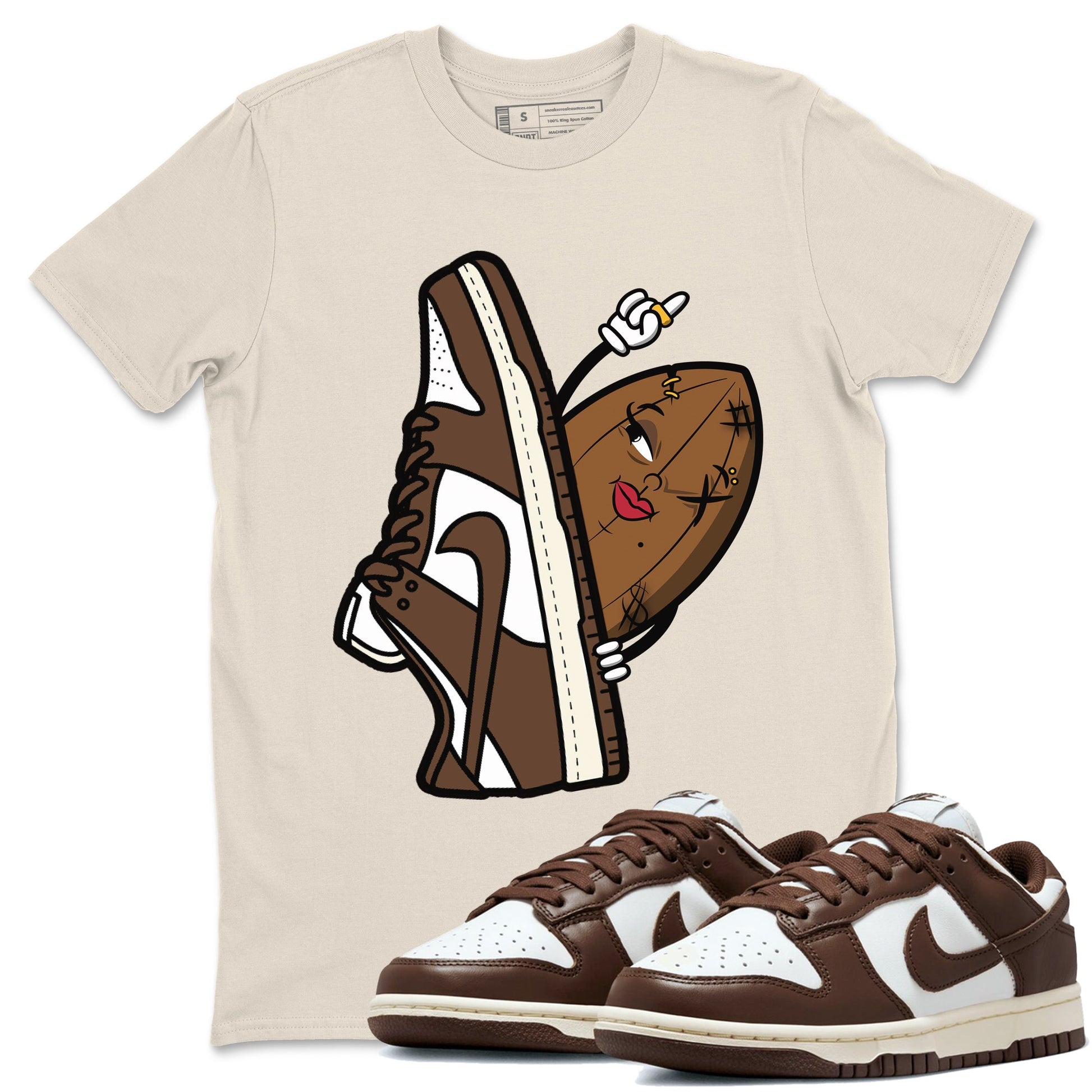 Dunk Low Cacao Wow shirt to match jordans Cacao Friend sneaker tees Special Valentine's Day Couple Shirt Dunk Cacao Wow SNRT Sneaker Tees Sneaker Matching Shirt Unisex Natural 1 T-Shirt