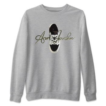 Jordan 1 Travis Scott Olive Sneaker Match Tees Caligraphy Shoe Lace Sneaker Tees Jordan 1 Travis Scott Olive Sneaker Release Tees Unisex Shirts