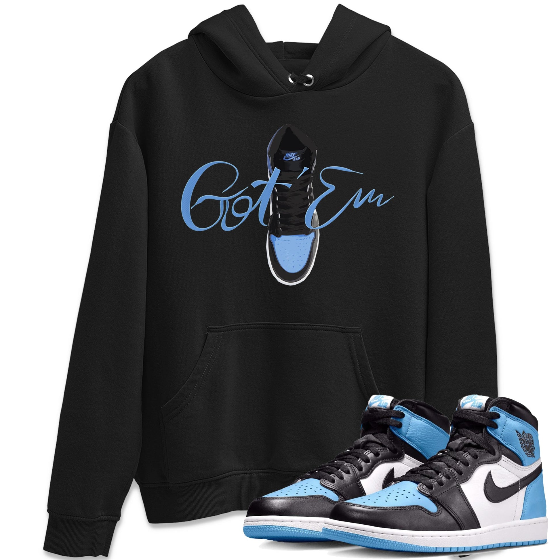 Air Jordan 1 Retro High OG UNC Toe Shirt to match Jordans Caligraphy Shoe Lace Sneaker Tees 1s UNC Toe SNRT Sneaker Release Tees Crew Neck T-Shirts Black 1