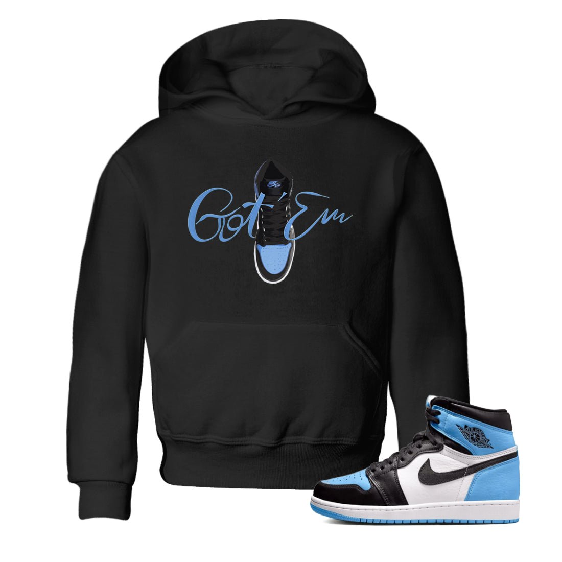 Air Jordan 1 Retro High OG UNC Toe Shirt to match Jordans Caligraphy Shoe Lace Sneaker Tees 1s UNC Toe SNRT Sneaker Release Tees Kids and Baby Tees Black 1