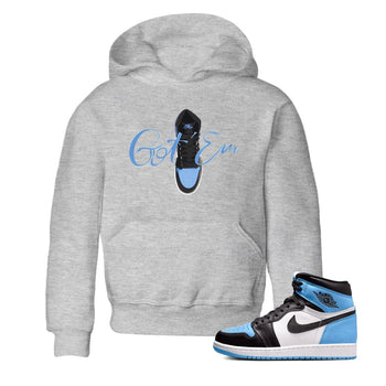 Air Jordan 1 Retro High OG UNC Toe Shirt to match Jordans Caligraphy Shoe Lace Sneaker Tees 1s UNC Toe SNRT Sneaker Release Tees Kids and Baby Tees Heather Grey 1