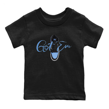Air Jordan 1 Retro High OG UNC Toe Shirt to match Jordans Caligraphy Shoe Lace Sneaker Tees 1s UNC Toe SNRT Sneaker Release Tees Kids and Baby Tees Black 2