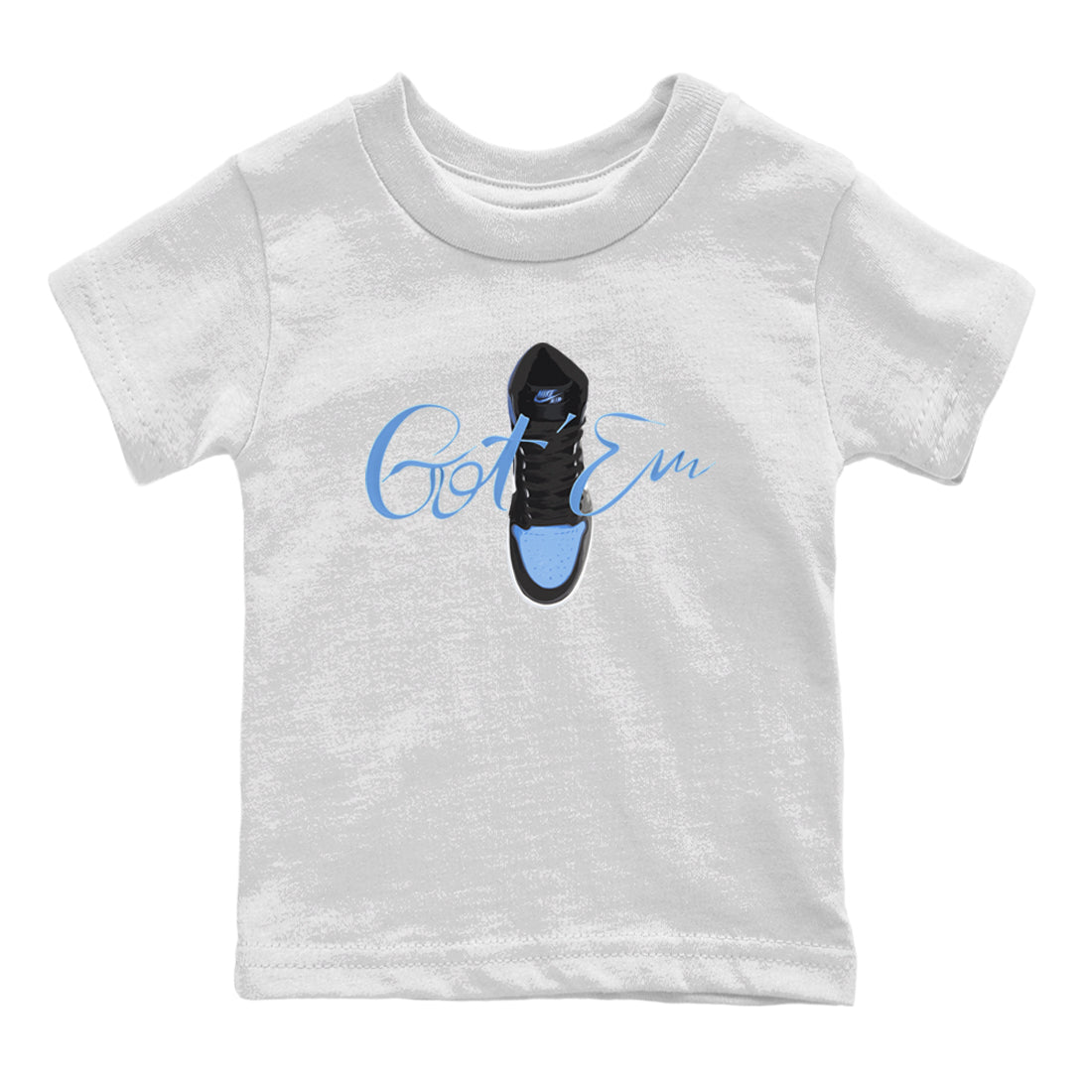 Air Jordan 1 Retro High OG UNC Toe Shirt to match Jordans Caligraphy Shoe Lace Sneaker Tees 1s UNC Toe SNRT Sneaker Release Tees Kids and Baby Tees White 2