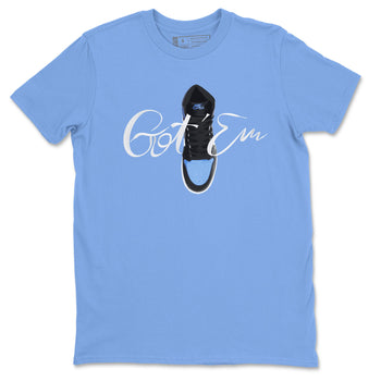 Air Jordan 1 Retro High OG UNC Toe Shirt to match Jordans Caligraphy Shoe Lace Sneaker Tees 1s UNC Toe SNRT Sneaker Release Tees Crew Neck T-Shirts Carolina Blue 2