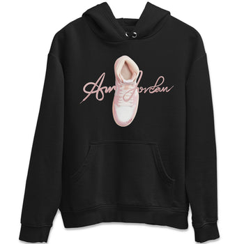 AJ1 Retro High OG Washed Pink Sneaker Match Tees Caligraphy Shoe Lace Sneaker Tees AJ1 Retro High OG Washed Pink Sneaker Release Tees Unisex Shirts Black 2