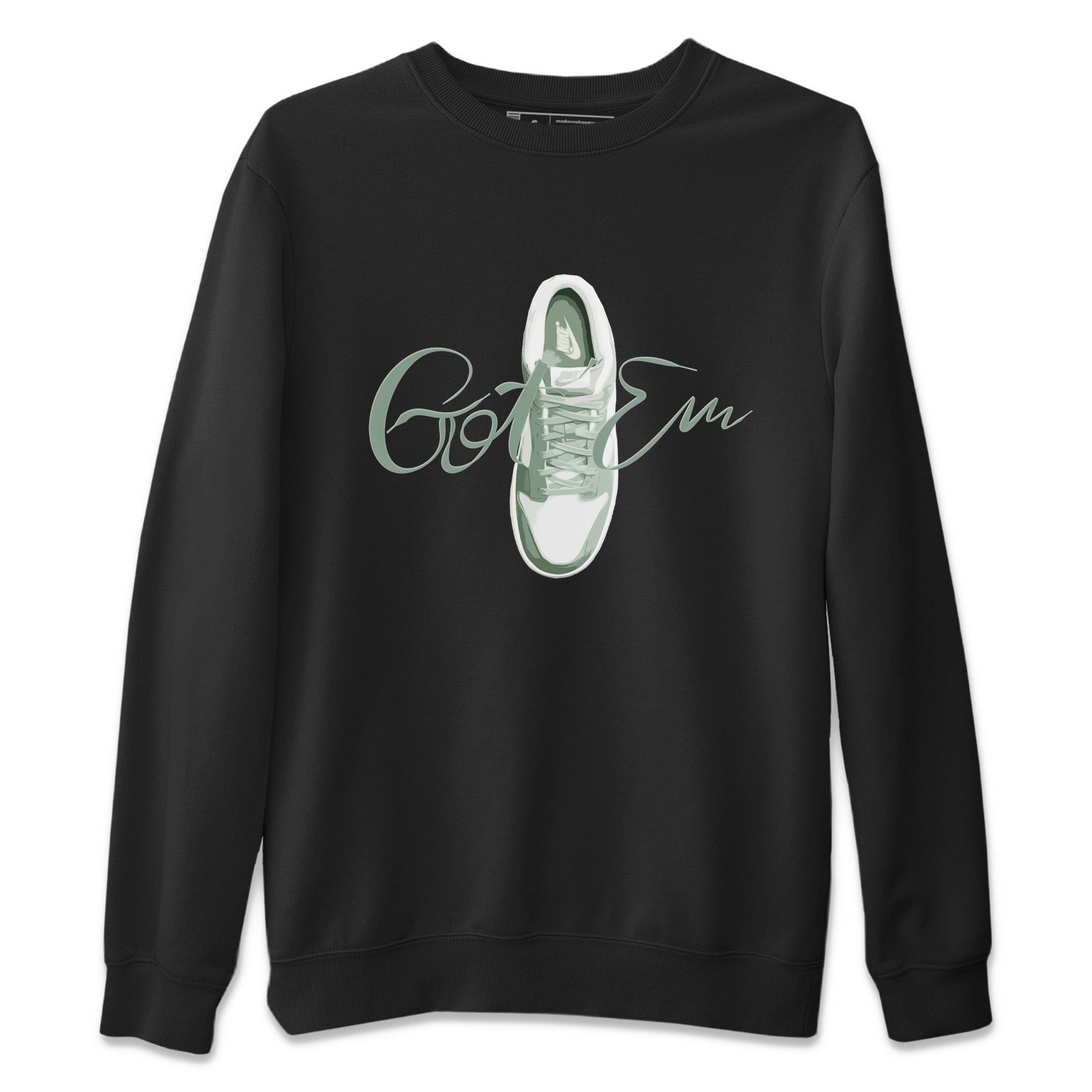 Dunk Mica Green Sneaker Match Tees Caligraphy Shoe Lace Sneaker Tees Dunk Low Mica Green Sneaker Release Tees Unisex Shirts Black 2