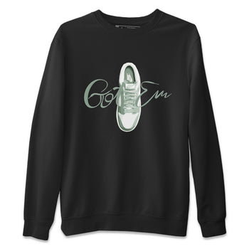 Dunk Mica Green Sneaker Match Tees Caligraphy Shoe Lace Sneaker Tees Dunk Low Mica Green Sneaker Release Tees Unisex Shirts Black 2