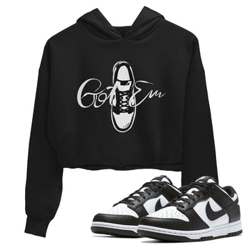 Dunk Panda Sneaker Match Tees Caligraphy Shoe Lace Sneaker Tees Dunk Low White Black SNRT Sneaker Release Tees Women's Shirts Black 1