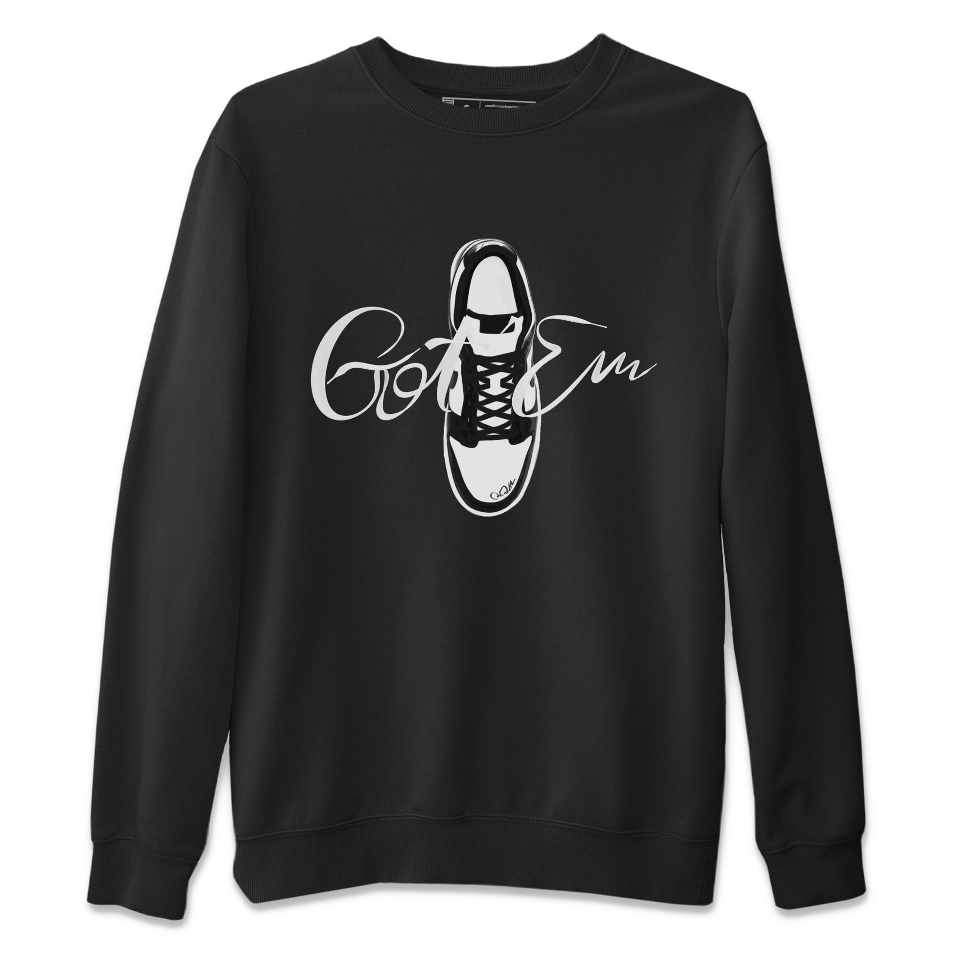 Dunk Panda Sneaker Match Tees Caligraphy Shoe Lace Sneaker Tees Dunk Low White Black SNRT Sneaker Release Tees Unisex Shirts Black 2