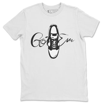 Dunk Panda Sneaker Match Tees Caligraphy Shoe Lace Sneaker Tees Dunk Low White Black SNRT Sneaker Release Tees Unisex Shirts White 2