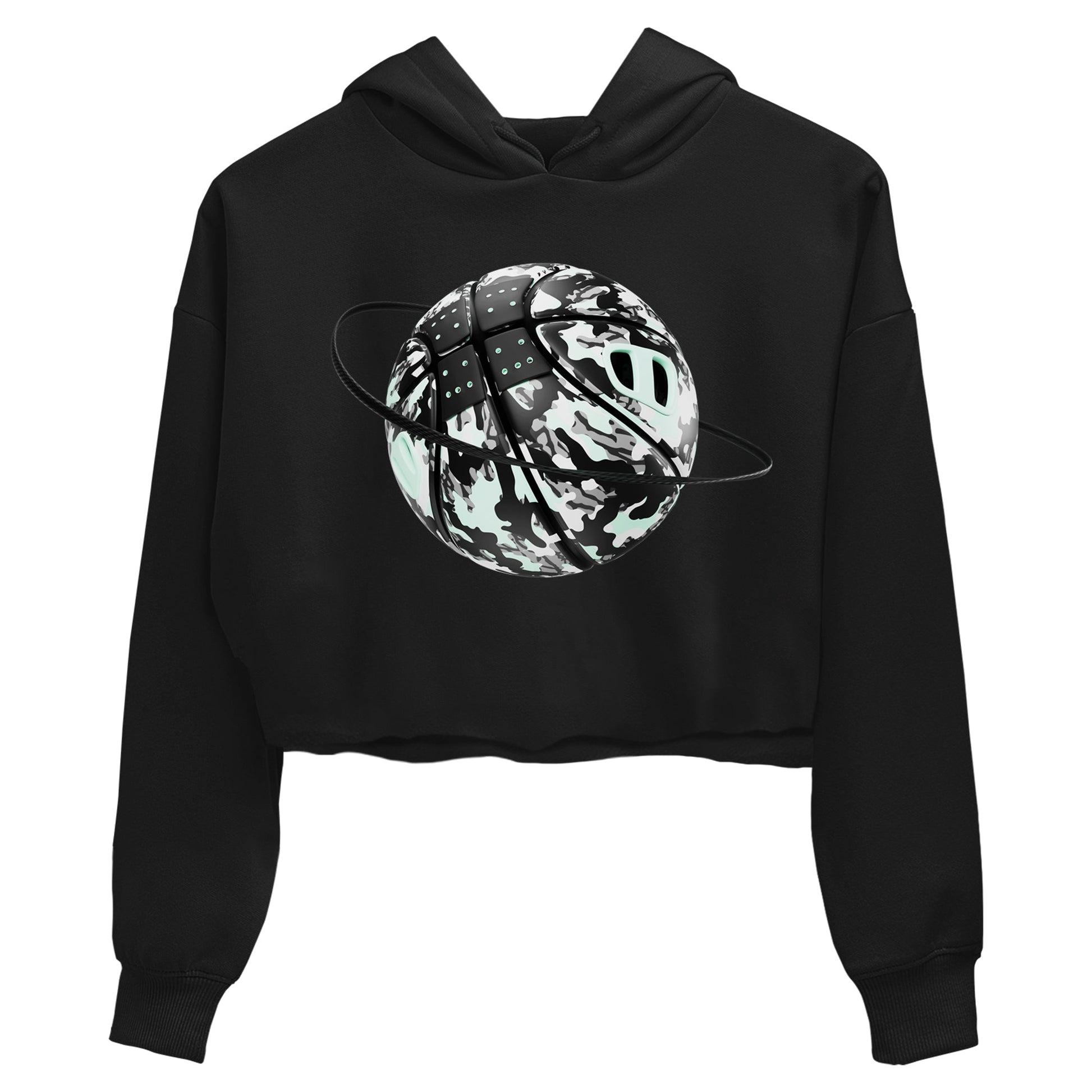 3s Green Glow shirt to match jordans Camo Basketball Planet sneaker tees Air Jordan 3 Green Glow SNRT Sneaker Release Tees Black 2 crop length shirt