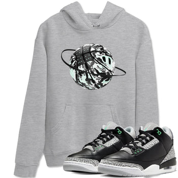 3s Green Glow shirt to match jordans Camo Basketball Planet sneaker tees Air Jordan 3 Green Glow SNRT Sneaker Release Tees unisex cotton Heather Grey 1 crew neck shirt