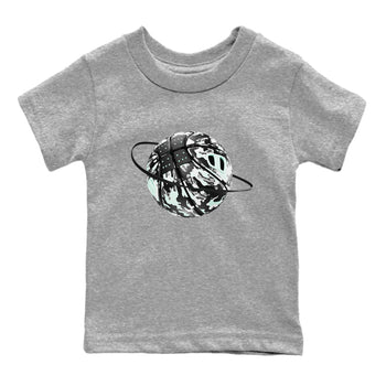 3s Green Glow shirt to match jordans Camo Basketball Planet sneaker tees Air Jordan 3 Green Glow SNRT sneaker release tees baby toddler Heather Grey 2 cotton Shirt