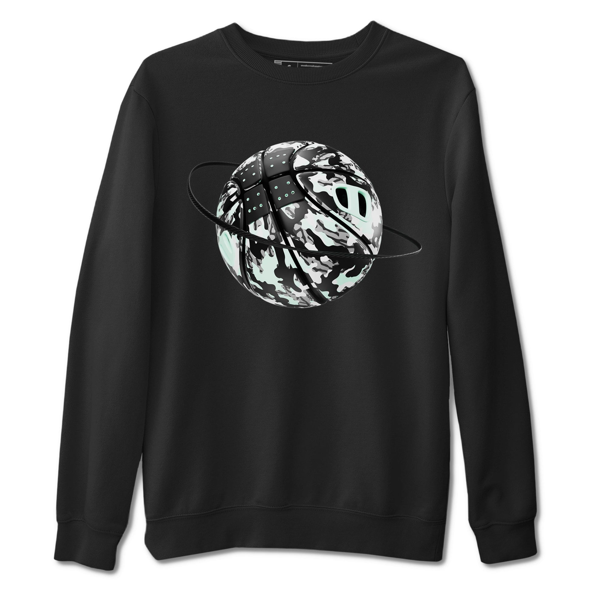 3s Green Glow shirt to match jordans Camo Basketball Planet sneaker tees Air Jordan 3 Green Glow SNRT Sneaker Release Tees unisex cotton Black 2 crew neck shirt