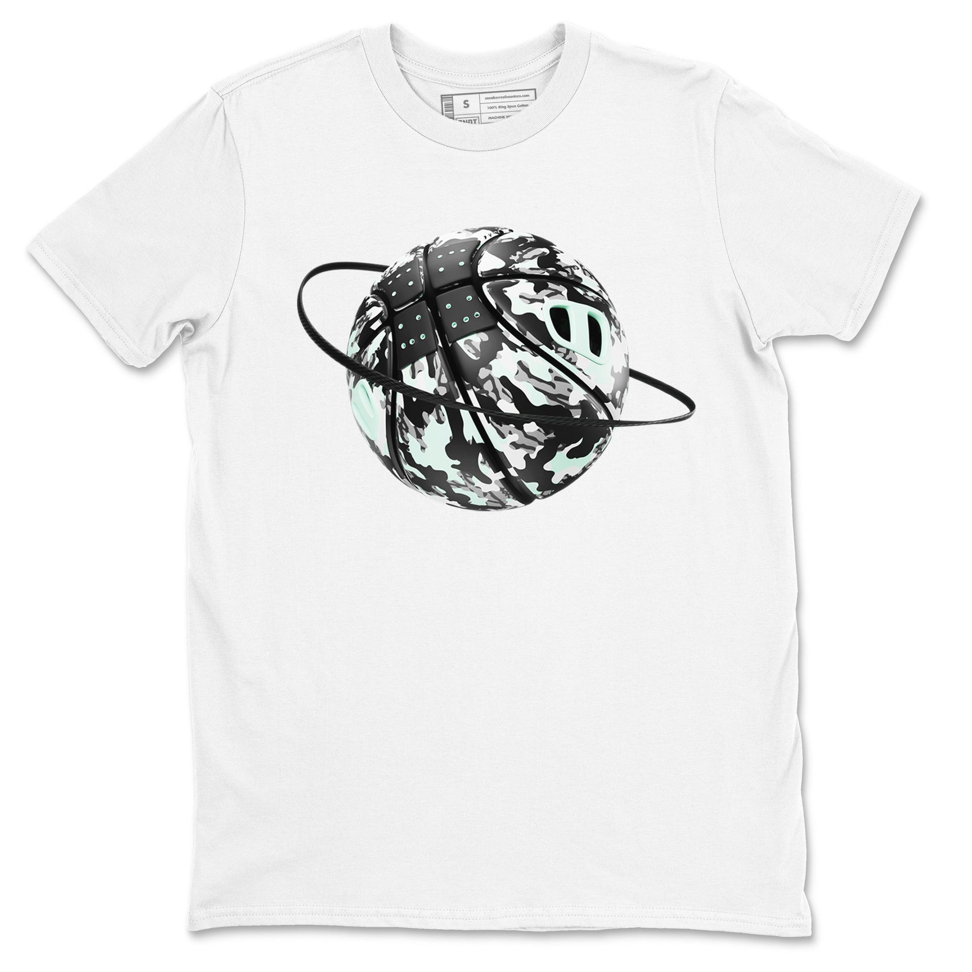3s Green Glow shirt to match jordans Camo Basketball Planet sneaker tees Air Jordan 3 Green Glow SNRT Sneaker Release Tees unisex cotton White 2 crew neck shirt
