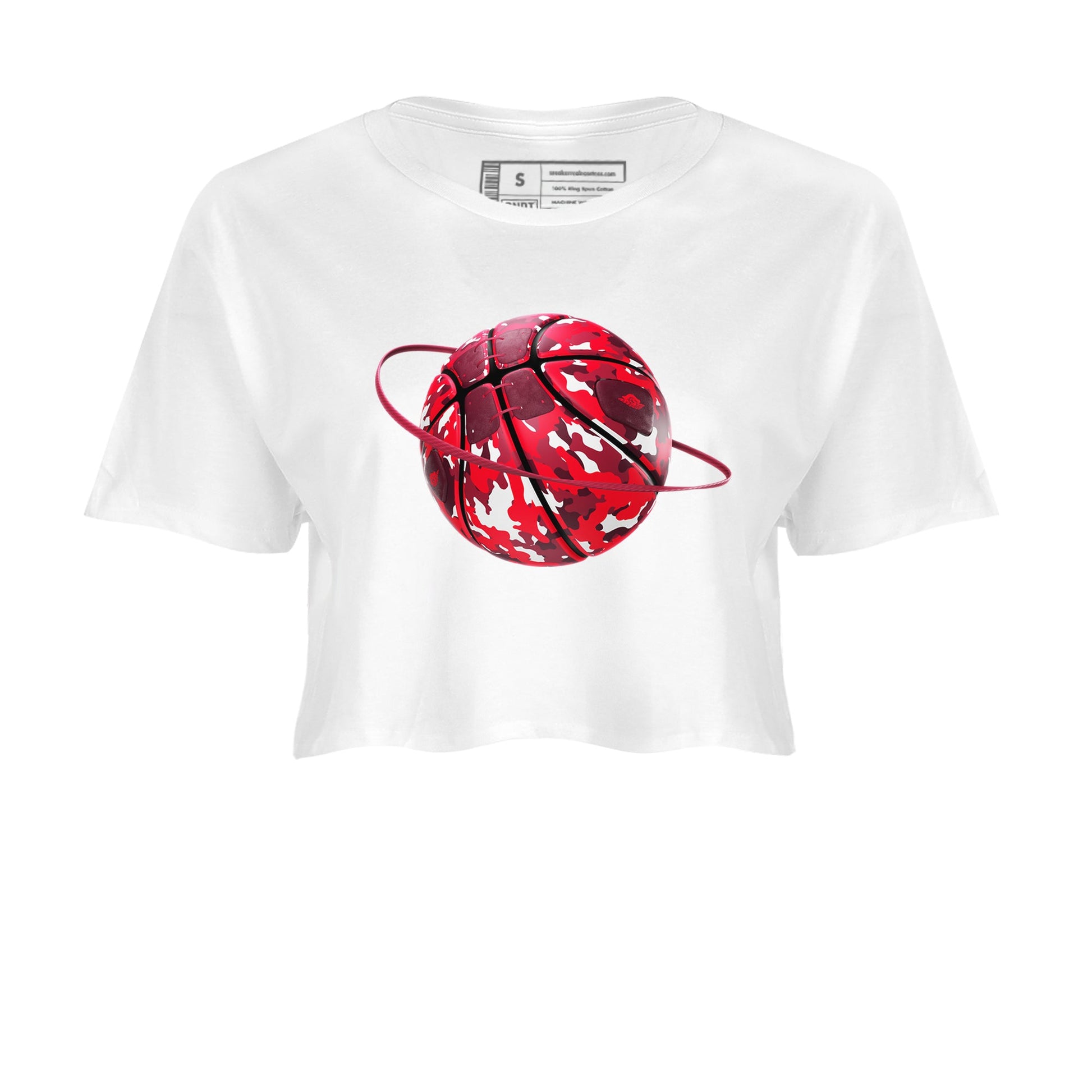 Air Force 1 Layers of Love shirt to match jordans Camo Basketball Planet sneaker tees af1 Layers of Love SNRT Sneaker Release Tees White 2 crop length shirt