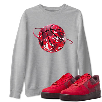 Air Force 1 Layers of Love shirt to match jordans Camo Basketball Planet sneaker tees af1 Layers of Love SNRT Sneaker Release Tees unisex cotton Heather Grey 1 crew neck shirt