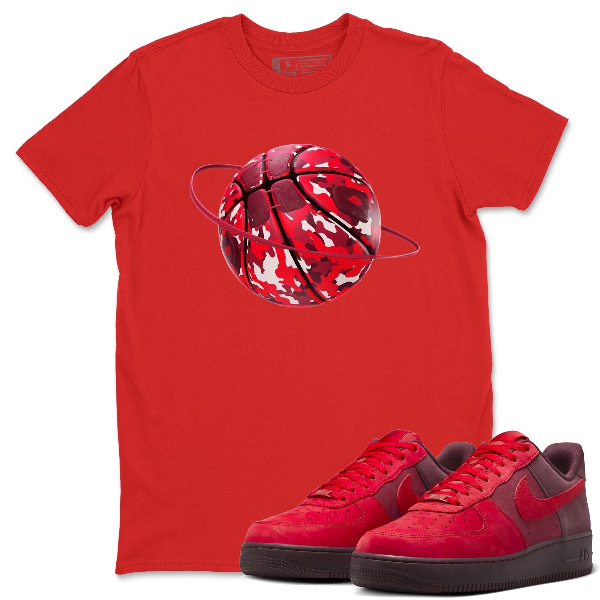 Air Force 1 Layers of Love shirt to match jordans Camo Basketball Planet sneaker tees af1 Layers of Love SNRT Sneaker Release Tees unisex cotton Red 1 crew neck shirt