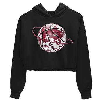 1s Metallic Burgundy shirt to match jordans Camo Basketball Planet sneaker tees AJ1 Metallic Burgundy SNRT Sneaker Release Tees Black 2 Crop T-Shirt