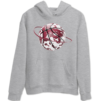 1s Metallic Burgundy shirt to match jordans Camo Basketball Planet sneaker tees AJ1 Metallic Burgundy SNRT Sneaker Release Tees Unisex Heather Grey 2 T-Shirt