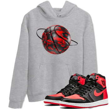 Air Jordan 1 Satin Bred shirt to match jordans Camo Basketball Planet sneaker tees AJ1Satin Bred SNRT Sneaker Release Tees Unisex Heather Grey 1 T-Shirt